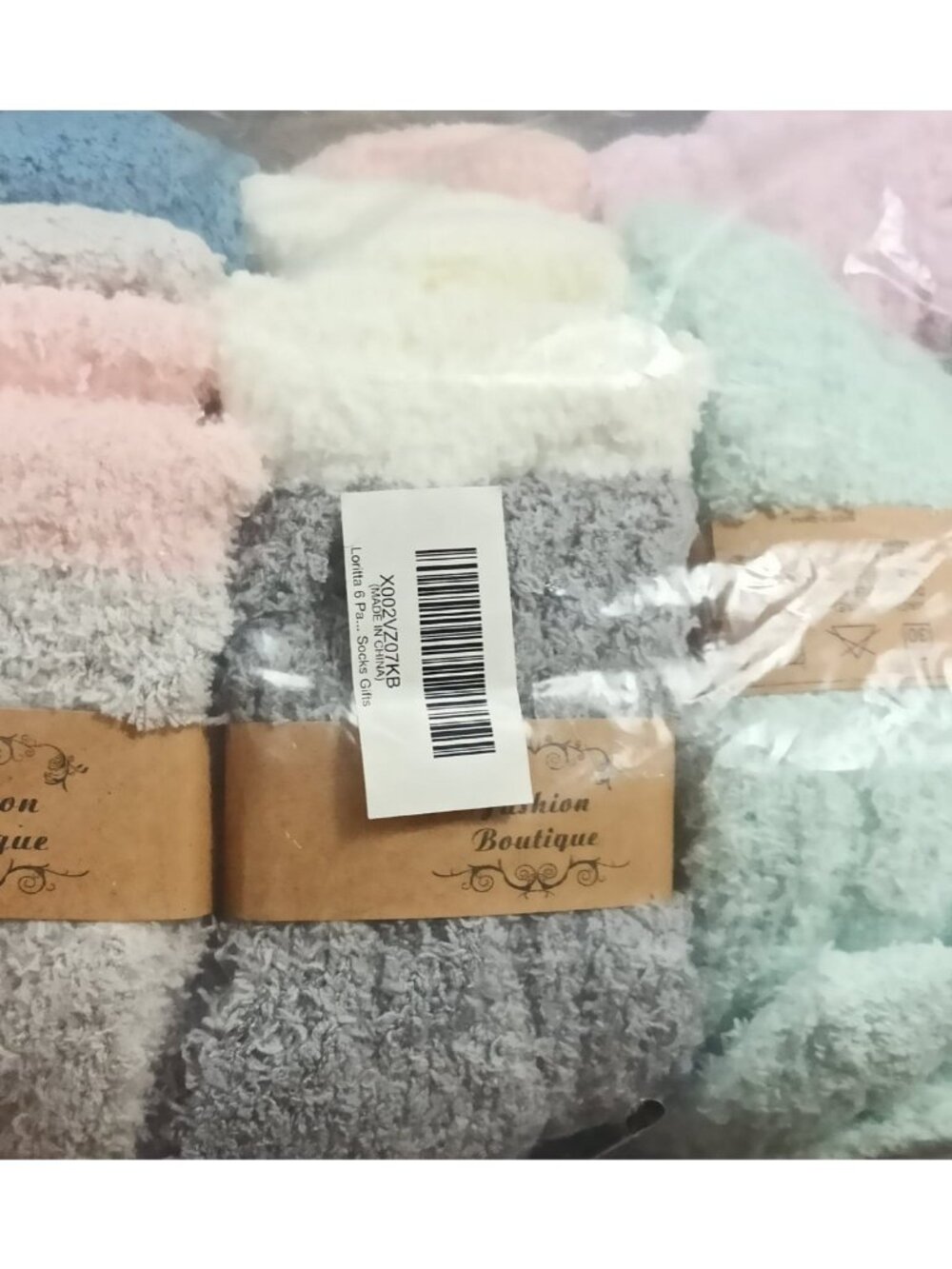 NEW Women’s Fuzzy Cozy Socks – 6 Pair Assorted Color Set - Picture 6 of 8